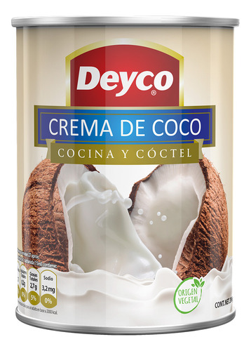 Crema De Coco Deyco 396g