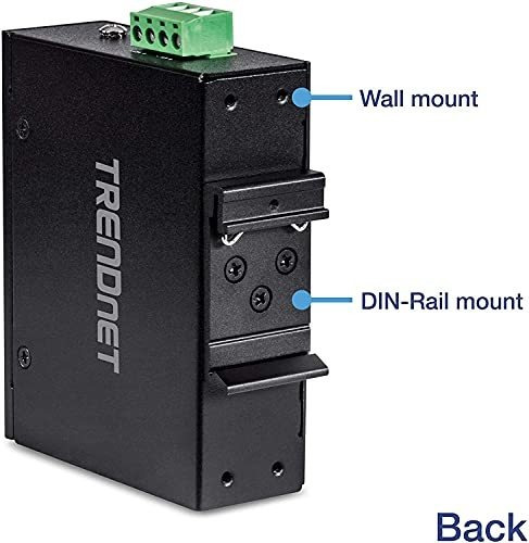 Conmutador Carril Din 5 Puerto Ethernet Rapido Ti E50 1