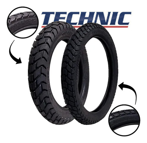 Par Pneu T&c D 90/90-19 Tras 110/90-17 Crosser 150