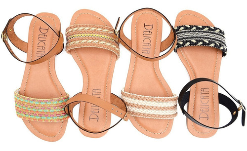Sandalias Feminina 04 Rasteirinhas Atacado Frete Grátis | Mercado Livre