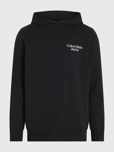 Polerón Con Gorro Eclipse Graphic Negro Calvin Klein