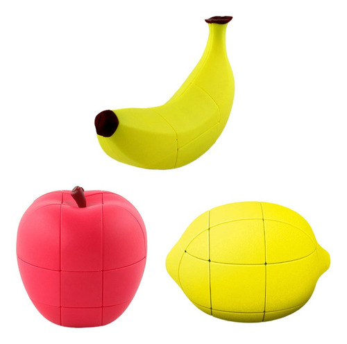 3 Pieces 3x3x3 2x2x3 Manzana Plátano Limón Dedo Cubo Mágico