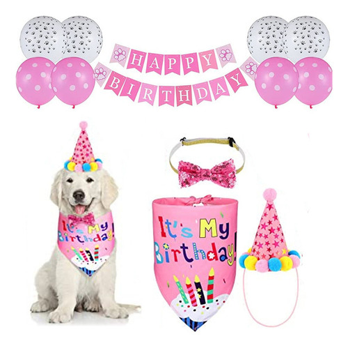 Set De Suministros Para Fiesta De Cumpleaños #pet Dog Cat C