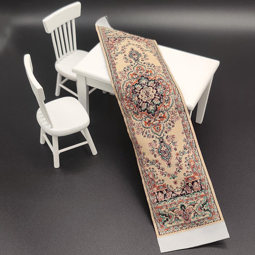 12 ° Casa De Muñecas Miniatura Tejidas Alfombras De Estilo