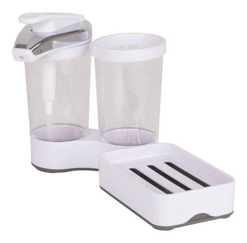 Dispenser Ajustable Con Vaso Marca Casabella - Blanco