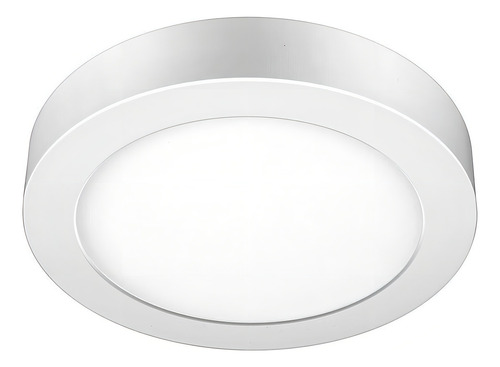 Plafon Led Sobrepor Redondo 18w Luz Branca Fria 1350lm Elgin Cor Branco