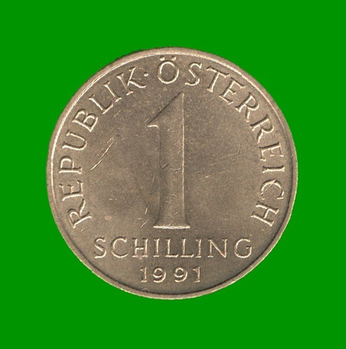 Moneda De Austria 1 Chelin, Año 1991, Estado Usada.-