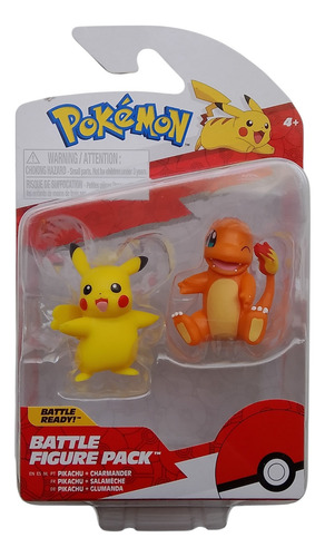 Jazwares Pokemon Battle Figure Pack - Pikachu & Charmander