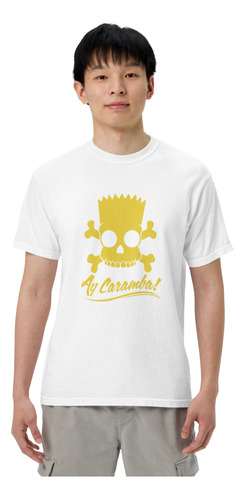 Playera Ay Caramba. El Bart Simpson Calaca Calavera