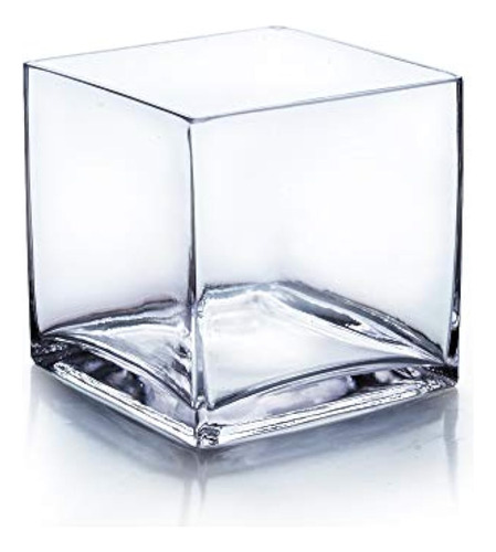 Wgv Cube Glass Vase, Candle Holder, 6  X6  X6  , [opciones D