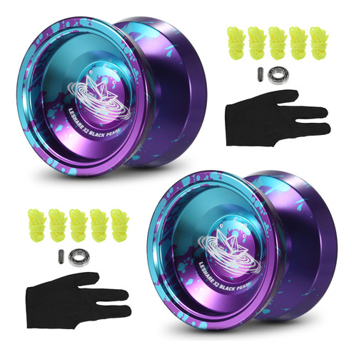 Yoyo Ball De Aluminio Con 2 Cuerdas Y Paquete De Regalo Con