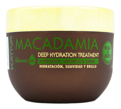 Kativa Macadamia Máscara Hidratante Cabello Seco X 250ml