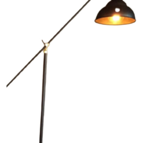 Imagen 2 de 3 de Lampara De Pie 160 Cms Negro Piume E27 Regulable Perfecta