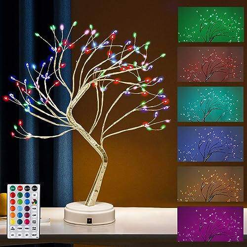 Luz De Árbol Bonsái De 20 Pulgadas, 108 Leds Rgb Cont...