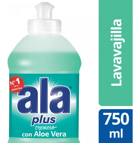 Detergente Ala Cremoso Con Aloe Vera 15 Botellas 750 Ml