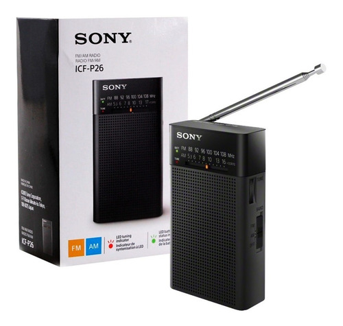 Radio Sony Original - Fm / Am - Indicador Led - Sertel