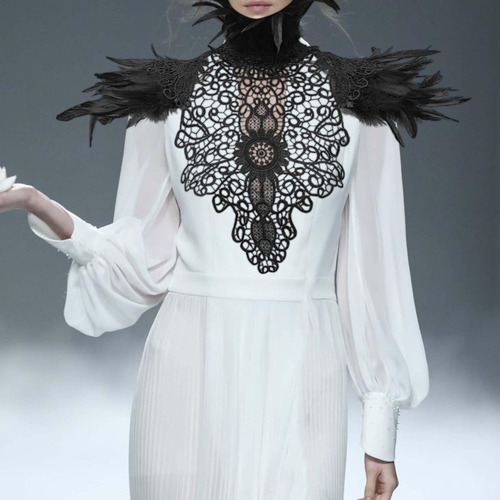 Chal De Plumas Artificiales, Poncho, Capa, Disfraz De