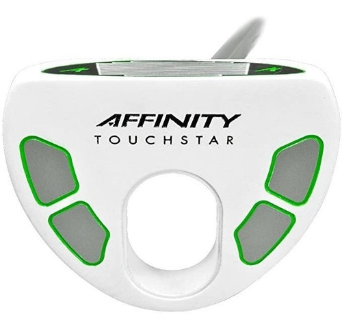 Afinidad Golf Touch Star Putter, Blanco / Verde, La Mano Der