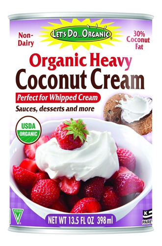 Let's Do Organic Heavy Coconut Cream 398 G 3 Pack