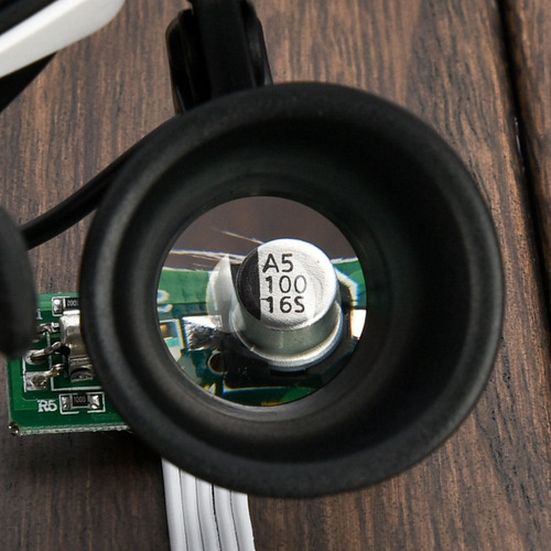 Diadema Con Lupa Led, Linterna Frontal, Microscopio, Joyería