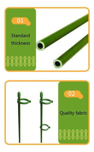 Estacas Ajustables Para Soporte De Plantas De Un Solo Tallo