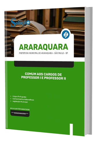 Apostila Araraquara Sp Comum Aos Cargos Professor 2 E