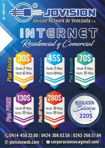 Imagen 2 de 5 de Servicio Internet Residencial Maracay-turmero Cagua