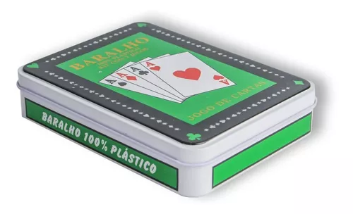 Jogo de Baralho de plastico 108 cartas Paciência Pife Cartas em Promoção na  Americanas
