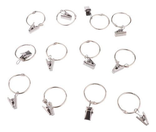 3 X 2 X 12 Ganchos Para Anillos De Cortina Con 3 Piezas