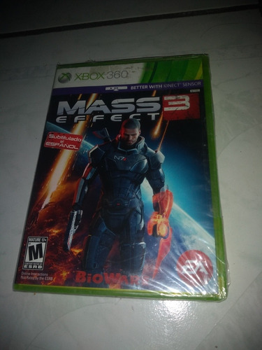 Xbox 360 Live Video Juego Mass Effect 3 Original Resellado