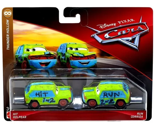 Disney Cars Pixar Pack Hit & Run Mattel Original Nuevo