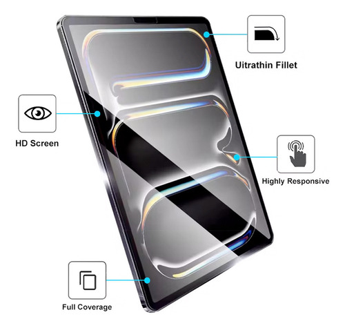 Mica Cristal Templado Para iPad Pro 11 2024 M4