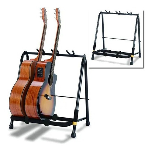 Parante Para 3 Guitarras Tipo Rack Hercules Gs523b Plegable