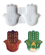 Comprar Molde Silicona 2 Manos Fatima Porta   Sahumerio Resina Cemen