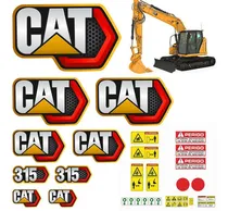 Comprar Jg De Adesivos Completo Caterpillar 315 2021u002F2022 Cor padrão