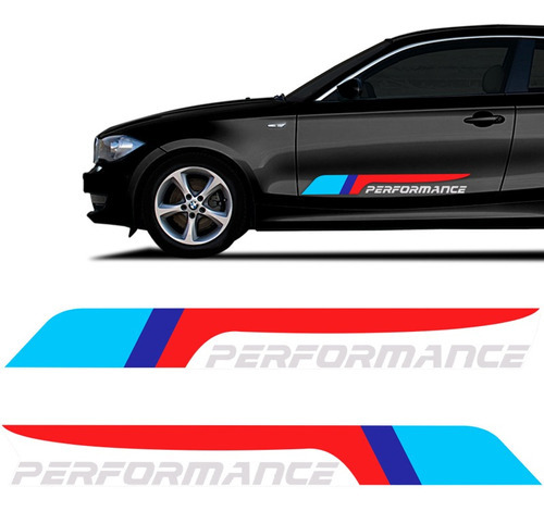 Faixas Performance Bmw Flecha Adesivos Lateral Cinza