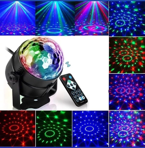 Mini Crazy Media Bola Giratoria Led 3w Cristall Ball 3 Color