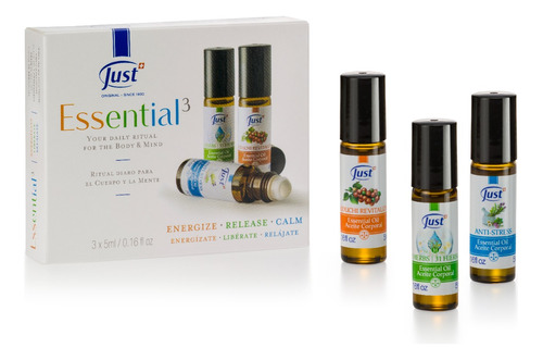 Essential 3: Óleo 31 + Antistress + Guduchi Just