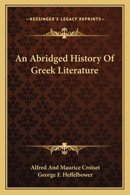 Libro An Abridged History Of Greek Literature - Croiset, ...