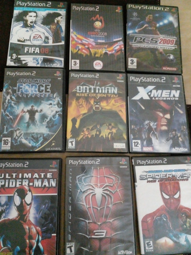 Lote De 25 Juegos Ps2 No Originales