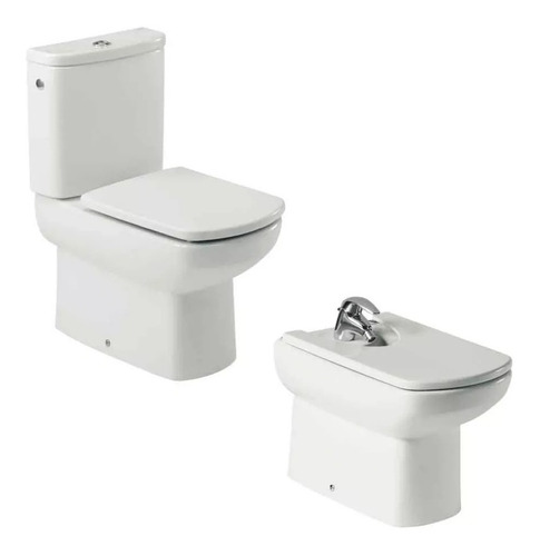 Combo Roca Dama Senso Bidet Inodoro Largo Deposito Ahora12