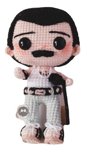 Patrón Crochet Freddie Mercury Queen Amigurumi