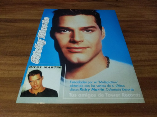 (ph279) Ricky Martin * Publicidad Tower Records