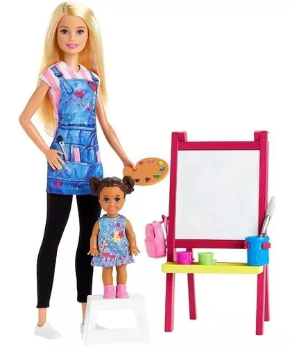 Barbie Profissoes Conjunto Pediatra com 2 Bebes - Mattel