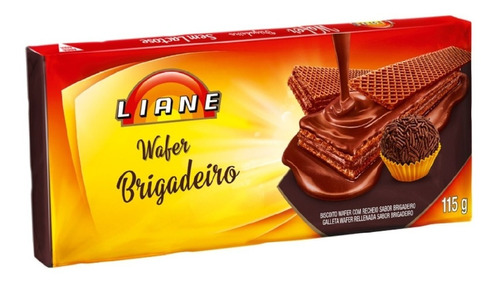 Biscoito Wafer Brigadeiro Sem Lactose Liane 115g