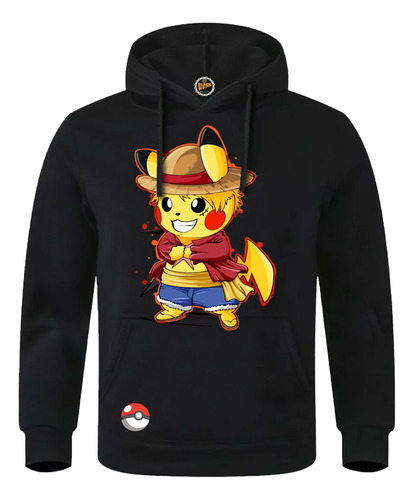 Sudadera Pokemon Pikachu Pokebola Ash Unisex