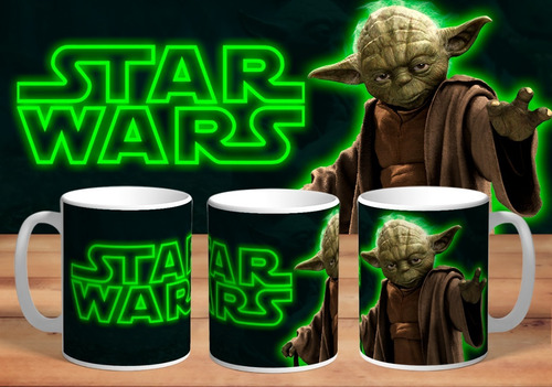 Taza Maestro Yoda Star Wars De Ceramica