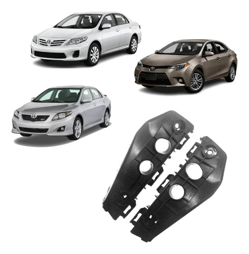 Mensula Parachoque Delantero Toyota Corolla 2011-2016 El Par