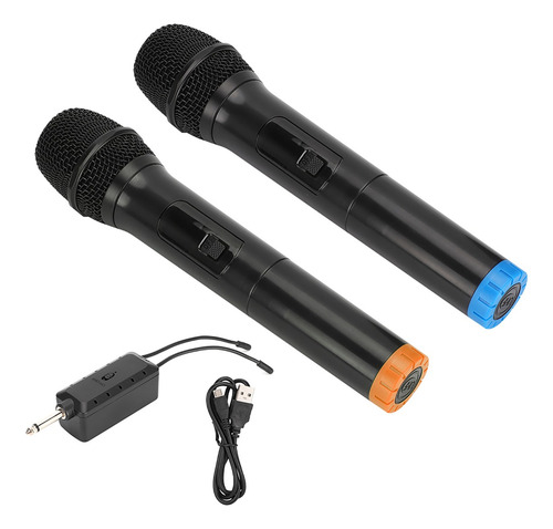 Micrófonos Inalámbrico Profesional 2 Handheld Uhf Microfonos
