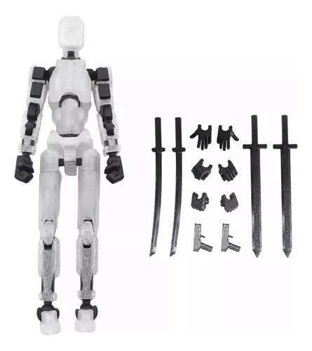 Figura Lucky Dummy T13, Robot Multiarticulado Impreso En 3d